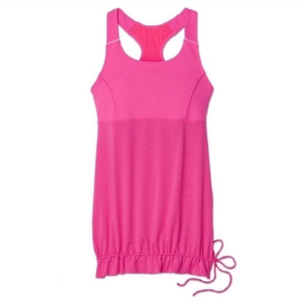 Athleta Skills & Drills Pink Cinch Tank Sm Tall